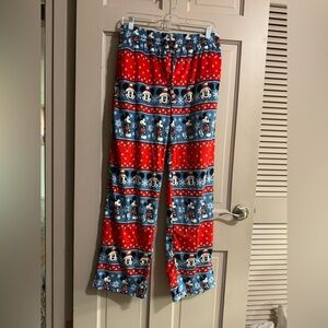 Disney Mickey Mouse Fleece Holiday Lounge Pants Size Medium